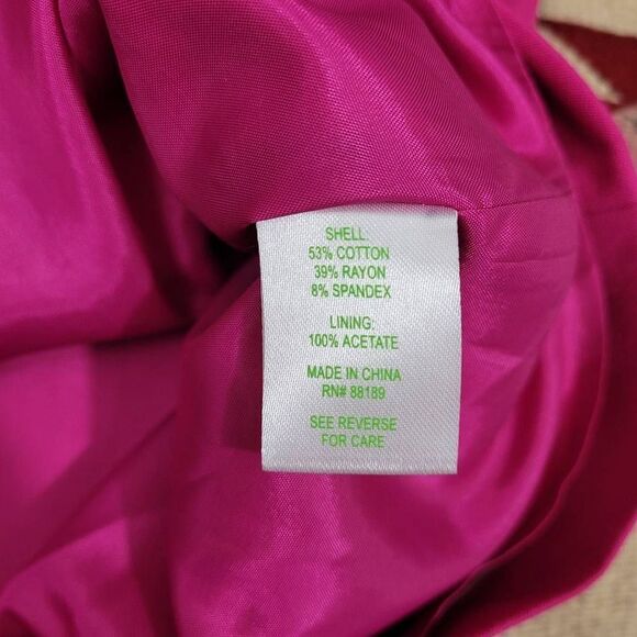 Lilly Pulitzer Passion Pink Arizona Mini Skirt Sz 2 A-line Barbiecore Girly - Picture 4 of 10